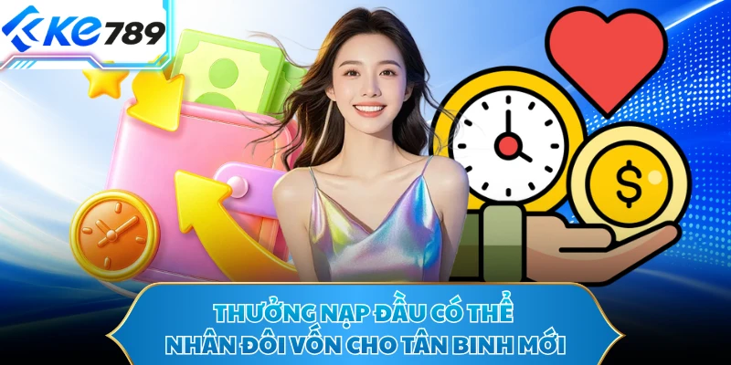 Thưởng nạp đầu có thể nhân đôi vốn cho tân binh mới