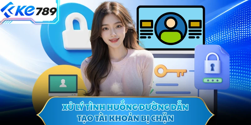 Xử lý tình huống đường dẫn tạo tài khoản bị chặn 